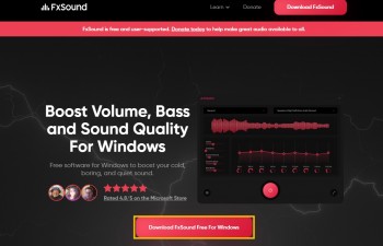 무료 사운드 품질 향상 프로그램 <FxSound> 다운로드 방법
